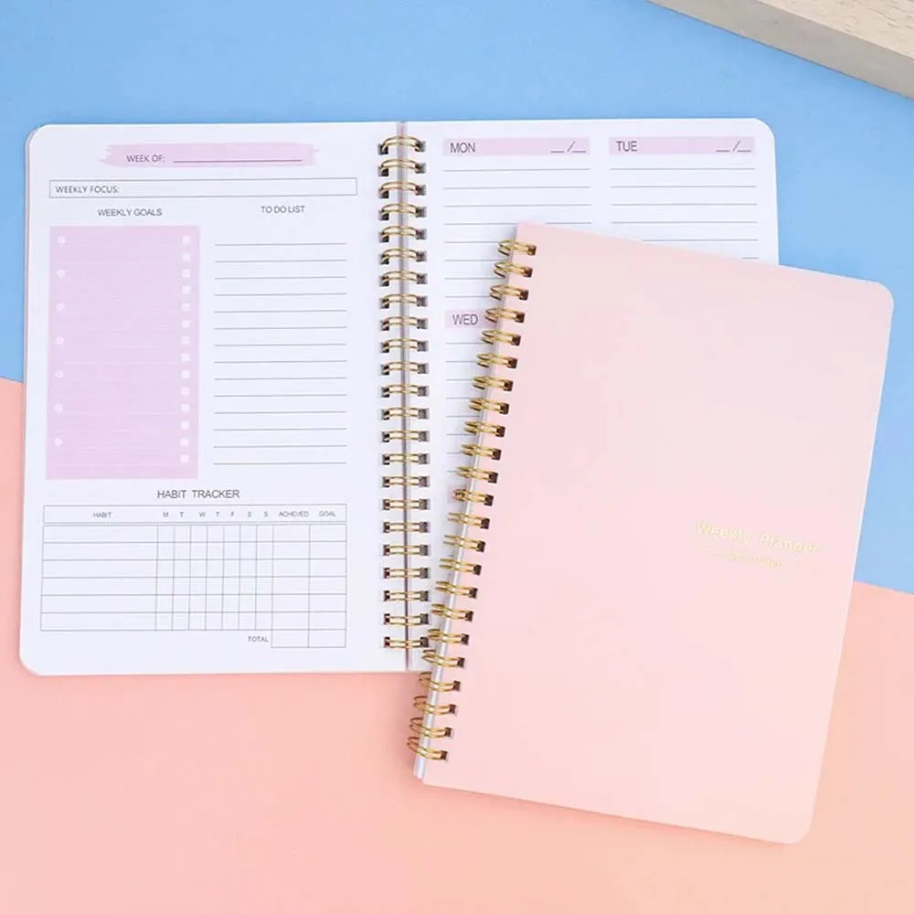 Meal Prep Planner - Еженедельный планировщик формата А5 на спирали,