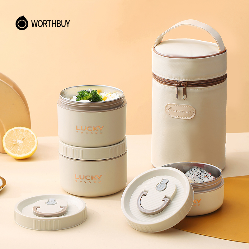 Meal Prep Tupperware - WORTHBUY Набор ланч-боксов Bento, портативный сохраняющий