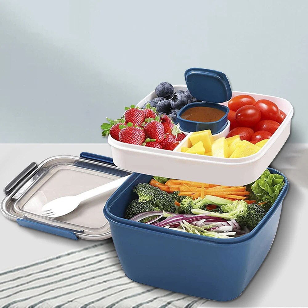 Meal Prep Tupperware - Портативный контейнер для ланч-бокса 1100 мл/1500