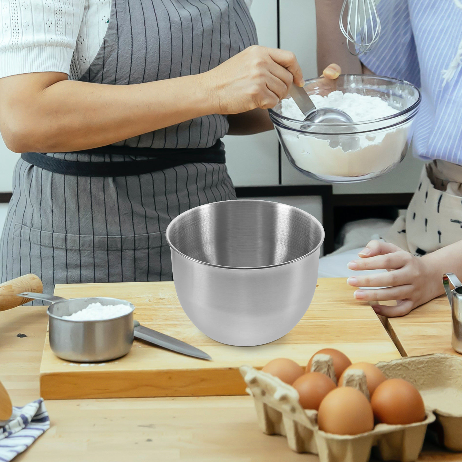 Meal Prep Usa - Глубокая миска из нержавеющей стали, толстостенная