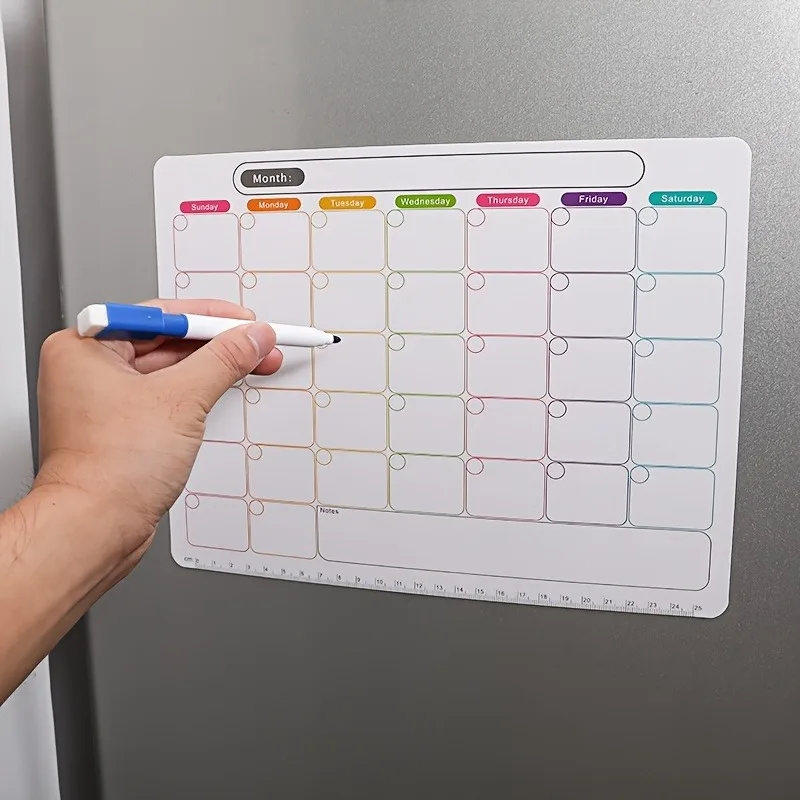 Meal Prep Planner - Магнит на холодильник, ежемесячный и еженедельный