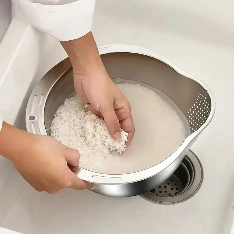 Миска-дуршлаг из нержавеющей с – обзор и цена Meal Prep With Rice