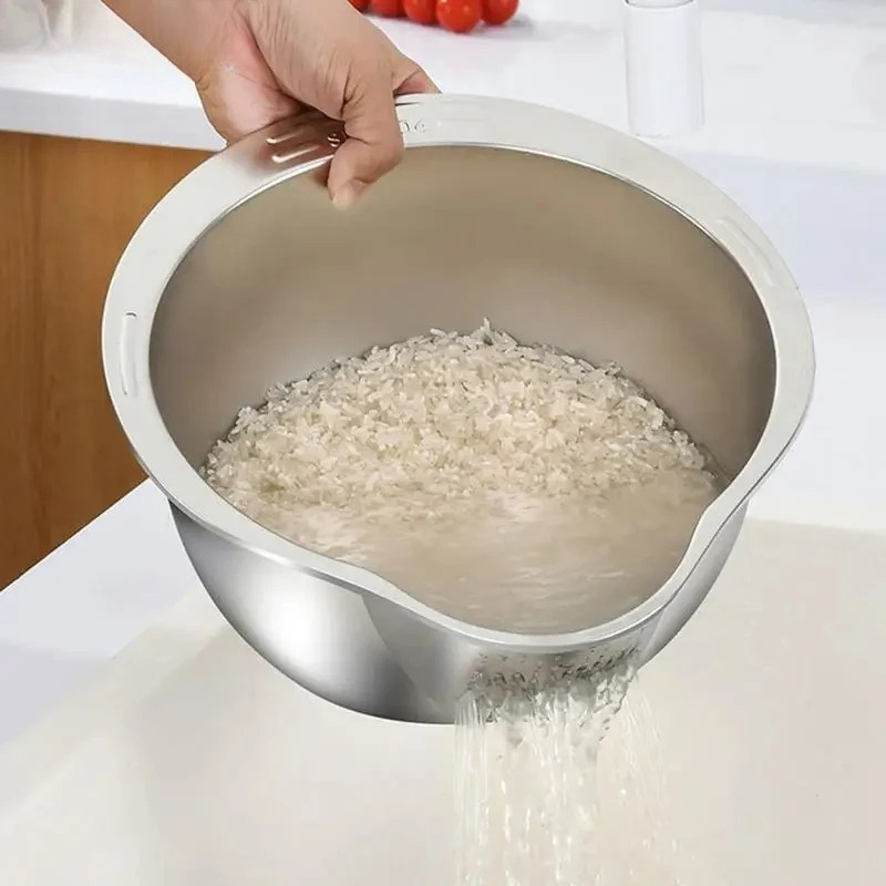 Миска-дуршлаг из нержавеющей с – обзор и цена Meal Prep With Rice