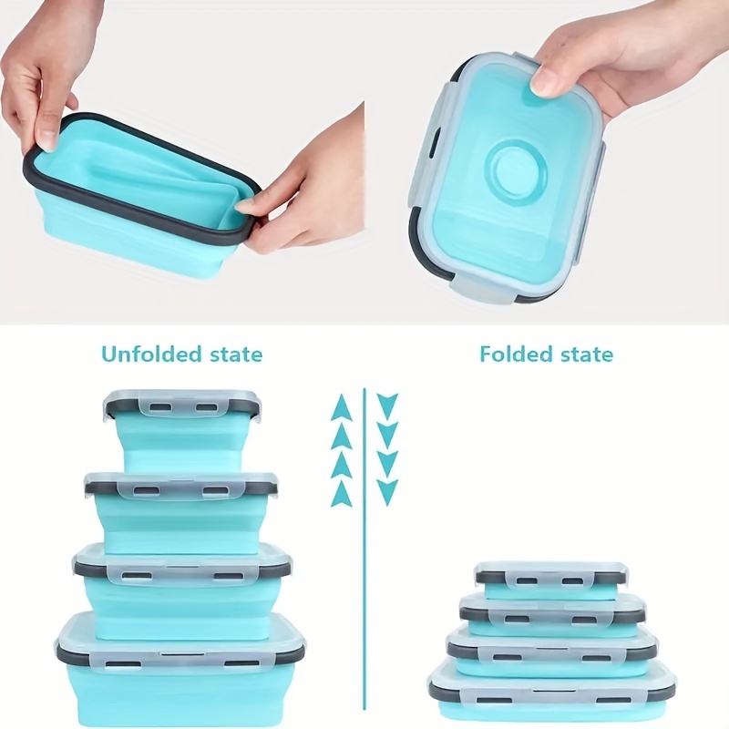 1/4 шт. складной силиконовый к – обзор и цена Meal Prep Tupperware