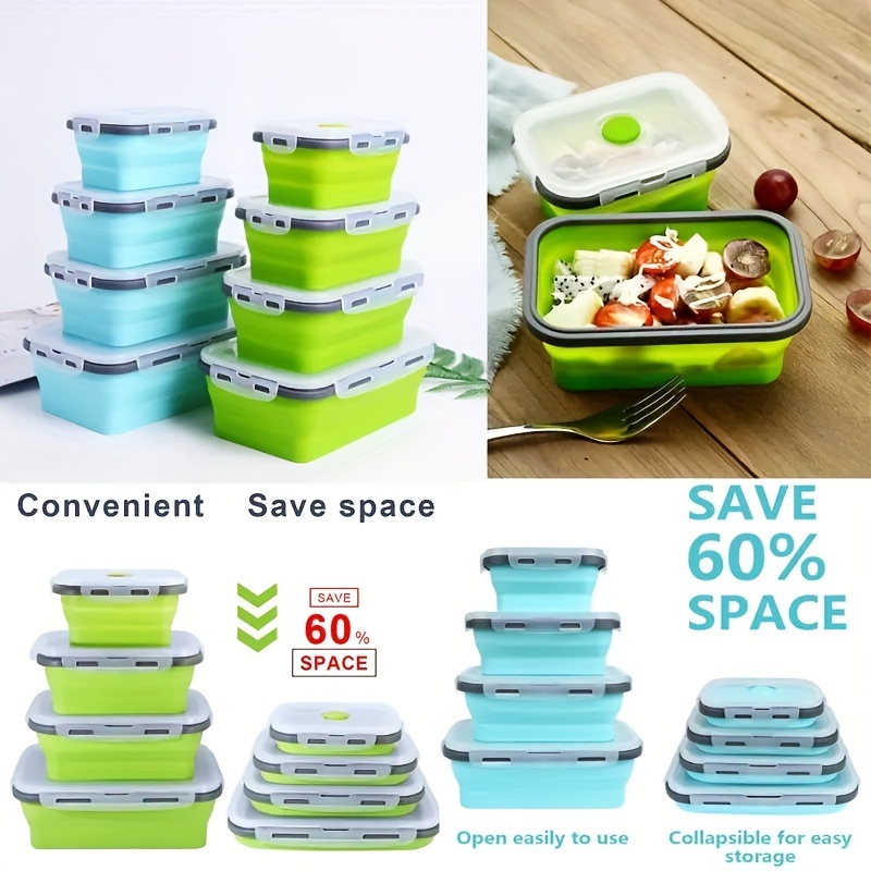 1/4 шт. складной силиконовый к – обзор и цена Meal Prep Tupperware